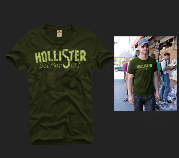 Hollister Hombres De Cuello Redondo Con Gente Fotos Corto Remera HCO4351